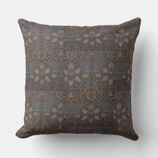 1888 Vintag William Morris Ispahan Kissen (Vorderseite)