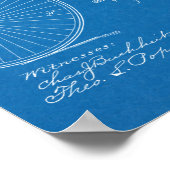 1888 Vintage Bicycle Design Patent Art Print Poster (Ecke)