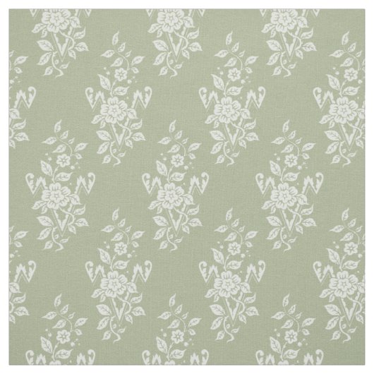 1889 Blumenzwiebeln, Grün des Frühlings Stoff (Muster)