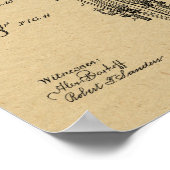 1889 Chainless Bicycle Patent Art Zeichnend Print Poster (Ecke)