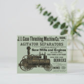 1889 Drohmaschine Motor Postkarte (Stehend Vorderseite)