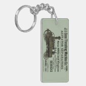 1889 Drohmaschine Motor Schlüsselanhänger (Vorderseite links)