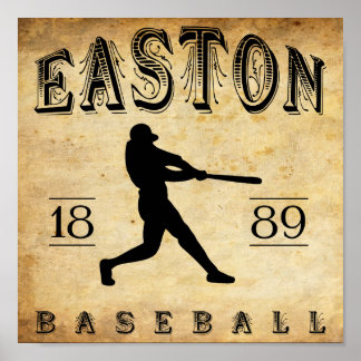 1889 Easton New Jersey Baseball Poster
