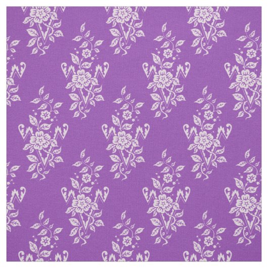 1889 Floral, Mauveine Lila Stoff (Muster)