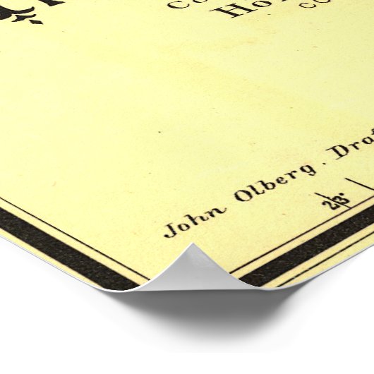 1889 Indian Territory Map Poster (Ecke)