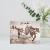 1889 Nevada Zugunglück Postkarte (Stehend Vorderseite)