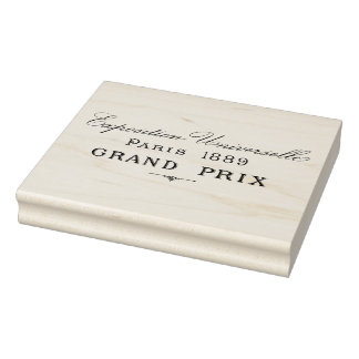 1889 Paris Grand Prix Vintager Kautschuk Kunst Bri Gummistempel