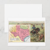 1889 Texas Vintag Trading Card Postkarte (Vorne/Hinten)
