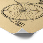 1889 Vintages Fahrradpatent Art Printwerbung Poster (Ecke)