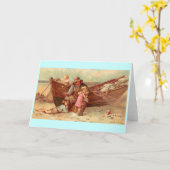 1890, als ich ein Lad - Will und Frances Brundage Karte (Gelbe Blume)