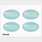 1890 Amerikanische Zyklen Ovaler Aufkleber (Blatt)