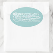 1890 Amerikanische Zyklen Ovaler Aufkleber (Tasche)