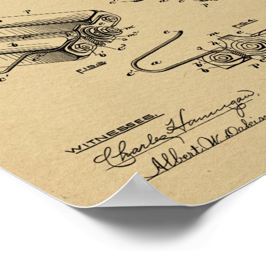 1890 Biketoilette Poster (Ecke)