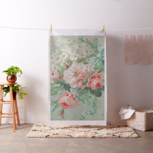 1890 Britische Rose für Vintage Fabrik Reproductio Stoff