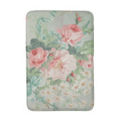1890 Britische Vintage Fabric Rose & Daisies Badematte (Vorderseite Vertikal)
