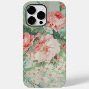 1890 britischer Vintage-Stoff Rosen & Gänseblümche Case-Mate iPhone 14 Pro Max Hülle