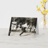 1890 ' FOTO des S-JUNGEN-LAUFENDES Karte (Gelbe Blume)