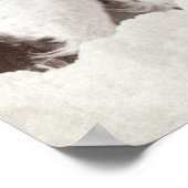 1890 Frau und ihr Jagdhund in der Bretagne Poster (Ecke)