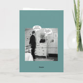 1890 MANN MIRROR REFLECTION FUNNY SPEECH BUBBLE KARTE (Rückseite)