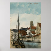 1890 Mechelen Malines Dyle River Poster (Vorne)