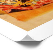 1890 Paris Heißluftballon Print Poster (Ecke)