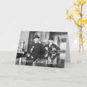1890 Saloon Bar Men Cheers Old Chap Happy Geburtst Karte (Gelbe Blume)