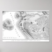 1890 Sutro Heights, San Francisco, Umgebungskarte Poster (Vorne)