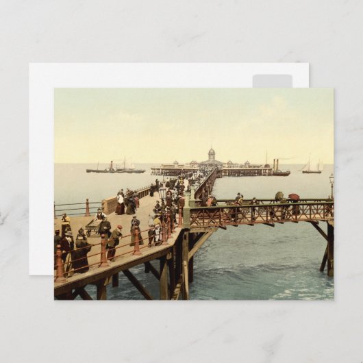 1890 Viktorianisch Jetty in Margate Kent Postkarte (Vorne/Hinten)