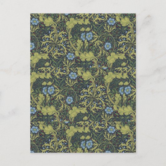 1890 Vintag William Morris Seaweed Postkarte (Vorderseite)