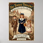 1890 Vintage Kleinste Toggery Kleiderwerbung Poster (Vorne)