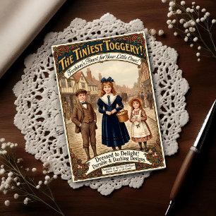 1890 Vintage Kleinste Toggery Kleidungs Werbung Postkarte