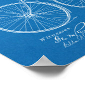 1890 Vintages Fahrraddesign Patent Art Print Poster (Ecke)