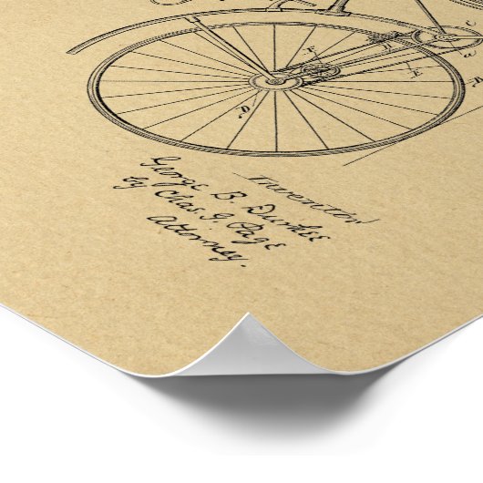 1890 Vintages Sicherheitspersonal Poster (Ecke)