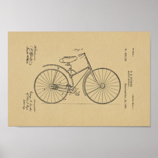 1890 Vintages Sicherheitspersonal Poster (Vorne)