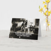 1890ER FOTO FUNNY GEBURTSTAG MAN AUF TELEFONFLASCH KARTE (Gelbe Blume)