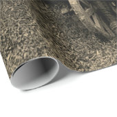 1890er Foto Heirloom Garden Mutter Töghters Mädche Geschenkpapier (Rolleneckpunkt)