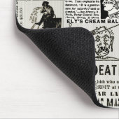 1890er Jahre bezaubernde Viktorianische Zeitungsan Mousepad (Ecke)