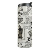 1890er Jahre bezaubernde Viktorianische Zeitungsan Thermosbecher (Nach links gedreht)