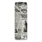 1890er Jahre bezaubernde Viktorianische Zeitungsan Thermosbecher (Rückseite)