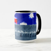 1890er Jahre Frauenumarmung der "Tug-O-War"-Flagge Tasse (VorderseiteRechts)