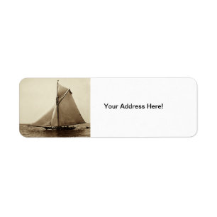 1891 Amerikaner-Yacht in Meer