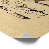 1891 Bicycle Patent Art Zeichnend Print Poster (Ecke)