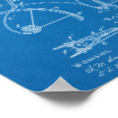 1891 Bicycle Spring Frame Design Patent Art Print Poster (Ecke)