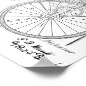 1891 Chainless Bicycle Design Patent Art Print Poster (Ecke)