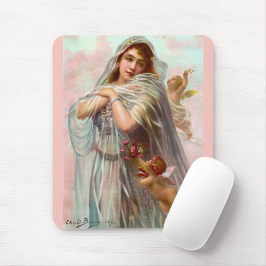1891 Edouard Bisson The Fiancée Mousepad (Mit Mouse)