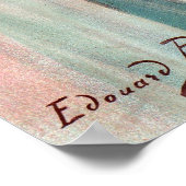 1891 Edouard Bisson The Fiancée Poster (Ecke)