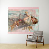 1891 Edouard Bisson The Fiancée Wandteppich (Beispiel (Horizontal))