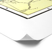 1891 Karte von San Francisco - Poster (Ecke)