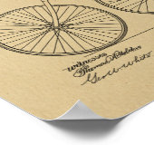 1891 Vintages Fahrraddesign Patent Art Print Poster (Ecke)