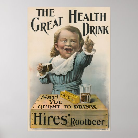 1892 Hires Root Beer Poster (Vorne)